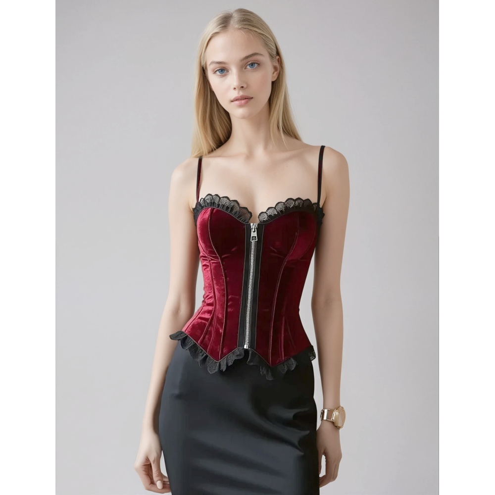 Attitude Corsets - Bertina Overbust korset - Rood